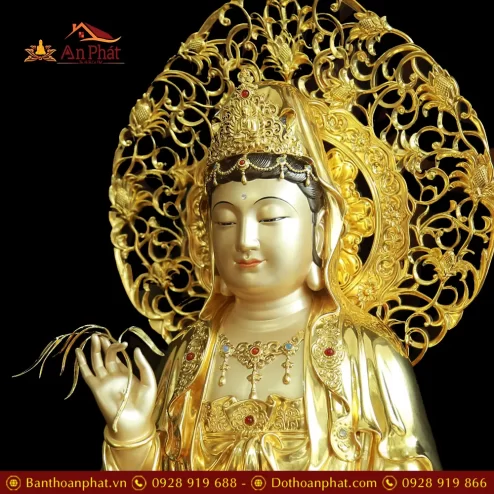 tuong phat ba quan am ngoi dai sen bang dong men co vien vang man bao t256900007
