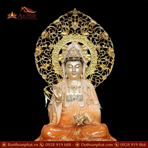 tuong phat ba quan am ngoi dai sen bang dong son cao cap t256700001