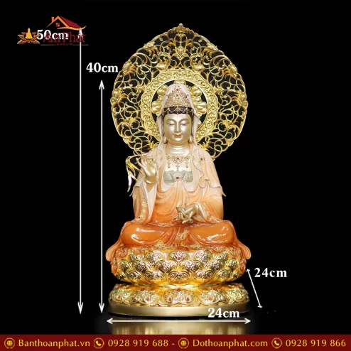 tuong phat ba quan am ngoi dai sen bang dong son cao cap t256700006