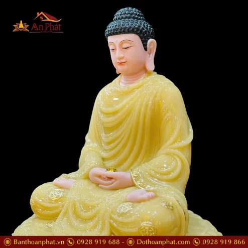 tuong phat bon su thich ca bot da thach anh vien vang ngoi dai sen t263200006