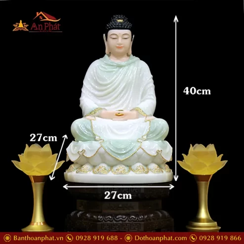 tuong phat bon su thich ca bot da xanh thien thanh ngoi dai sen cao cap t261200002