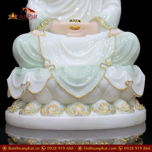 tuong phat bon su thich ca bot da xanh thien thanh ngoi dai sen cao cap t261200005