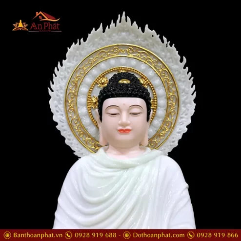 tuong phat bon su thich ca mau ni bot da xanh thien thanh ngoi dai sen co la de t263300004