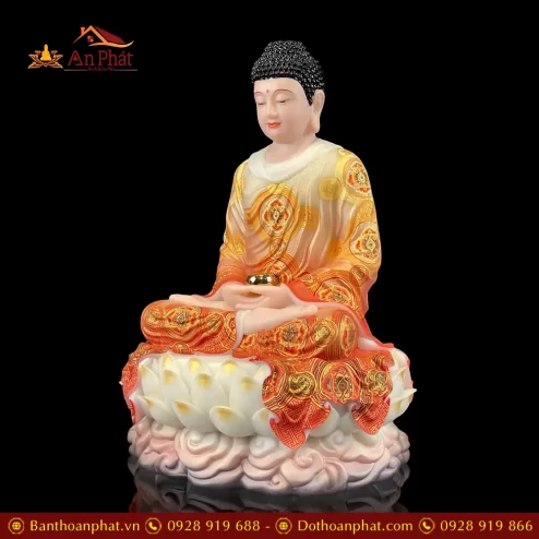 tuong phat bon su thich ca ngoi de non nuoc bot da son phu quy ve hoa cao cap t263000002