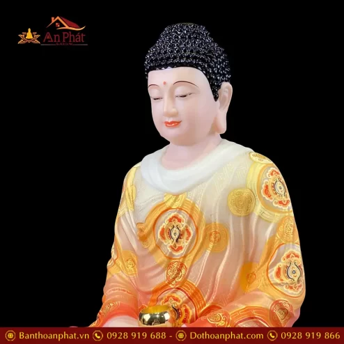 tuong phat bon su thich ca ngoi de non nuoc bot da son phu quy ve hoa cao cap t263000008