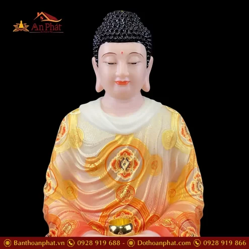 tuong phat bon su thich ca ngoi de non nuoc bot da son phu quy ve hoa cao cap t263000009