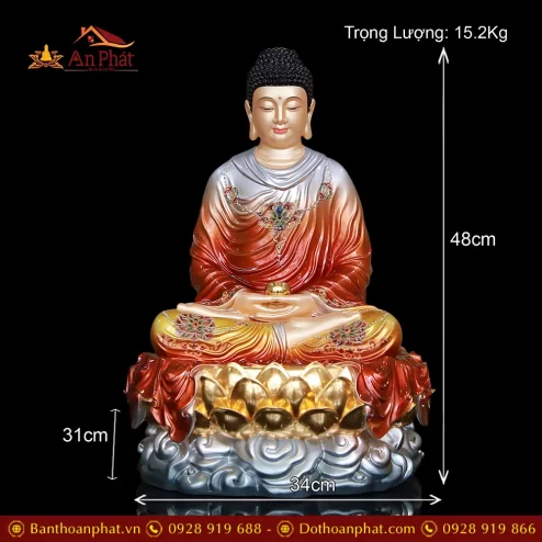 tuong phat bon su thich ca toa van dong co anh kim cao cap t260500001