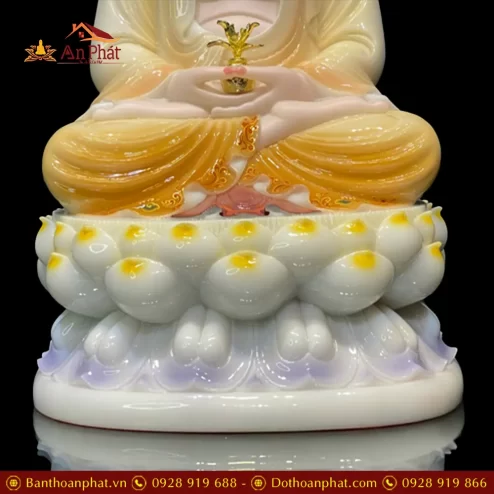 tuong phat duoc su bot da cao cap son vang ngoi dai sen t268900002