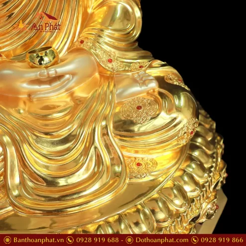 tuong phat thich ca mau ni tinh tam dat vang an bao bang dong cao cap t260900003