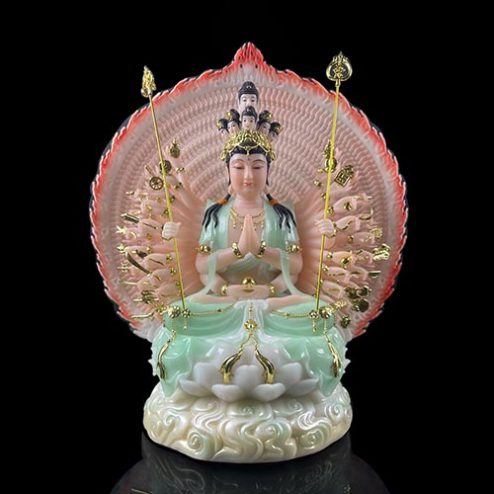 Tượng Thiên Thủ Thiên Nhãn Bồ Tát Bột Đá Xanh Cao Cấp Nhập Khẩu T2678