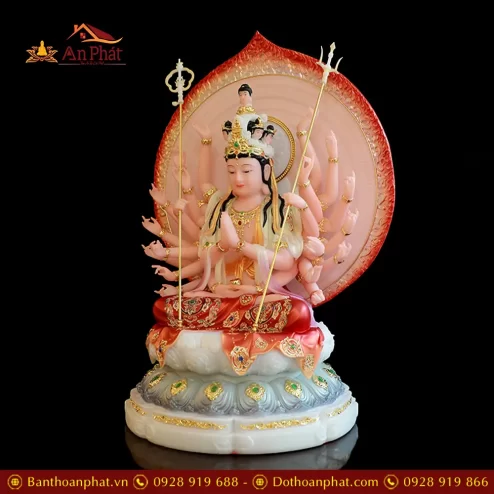 tuong thien thu thien nhan nghin mat nghin tay bot da son mau ve gam t267300006