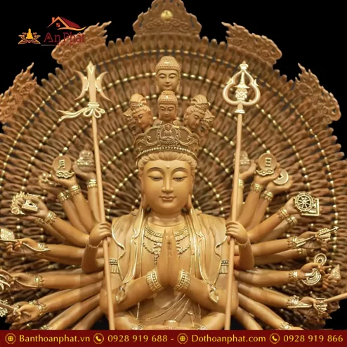 tuong thien thu thien nhan nghin mat nghin tay ngoi dai sen go long nao nhap khau t268000003